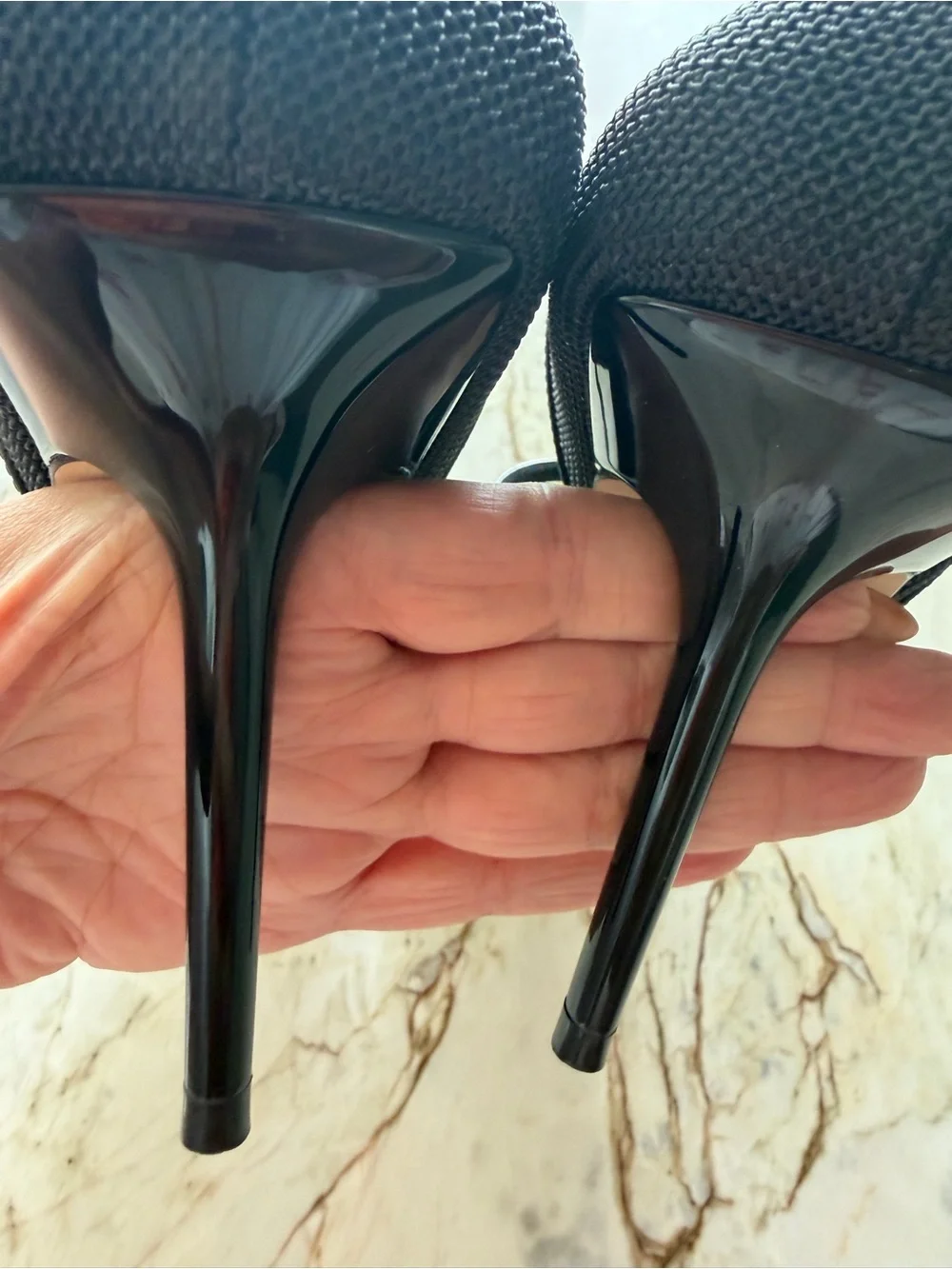 Jimmy Choo Black Pointed Mary Jane Heels